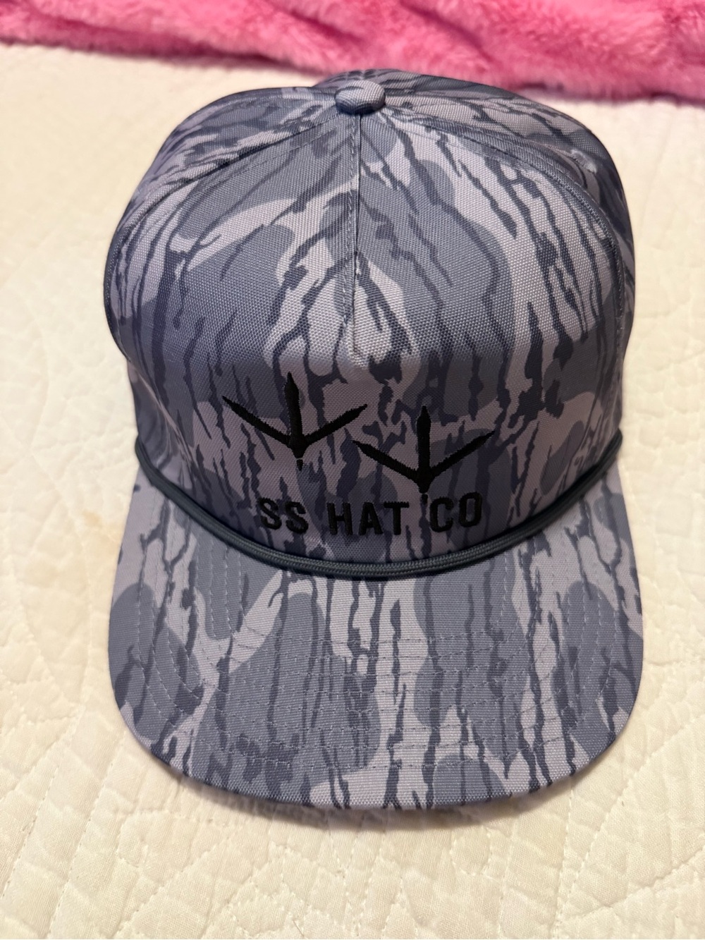 SS Hat Co Gray Camo Snapback Hat